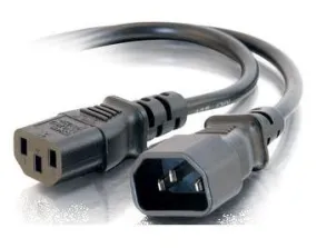 0419-1 - JUMPER CORD 3/18 1FT RND BLK SVT C14 TO C13 FT2 105C