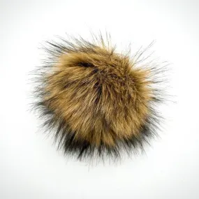 5" Brown Bear Fur Pompom