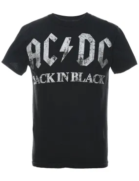 AC/DC Black Classic Band T-shirt - S