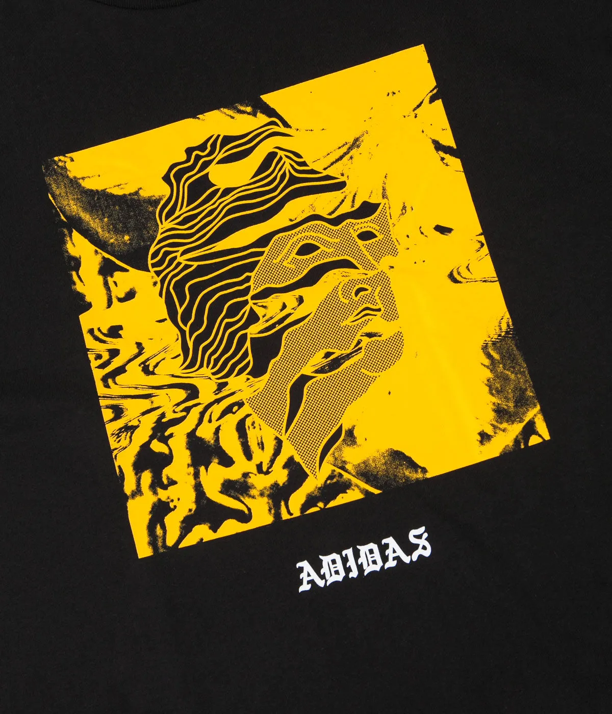 Adidas Manoles Alias T-Shirt - Black / Active Gold / White