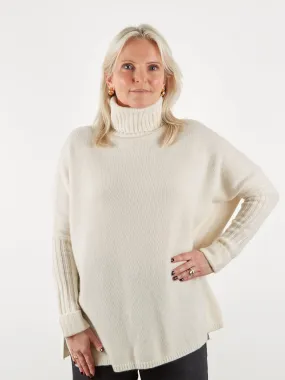 Agathe Roll Neck Ecru