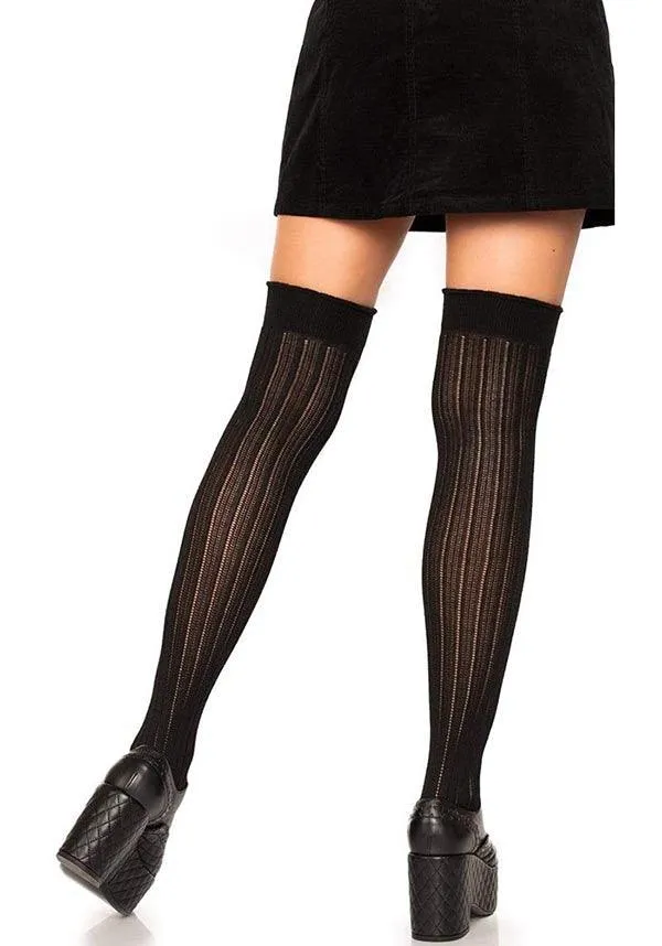 Angie Rib | KNIT KNEE SOCKS