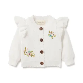 Aster and Oak Pointelle Knit Cardigan