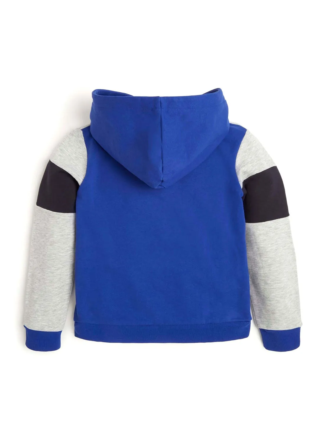 Blue Multi Stripe Logo Hoodie (7-16)