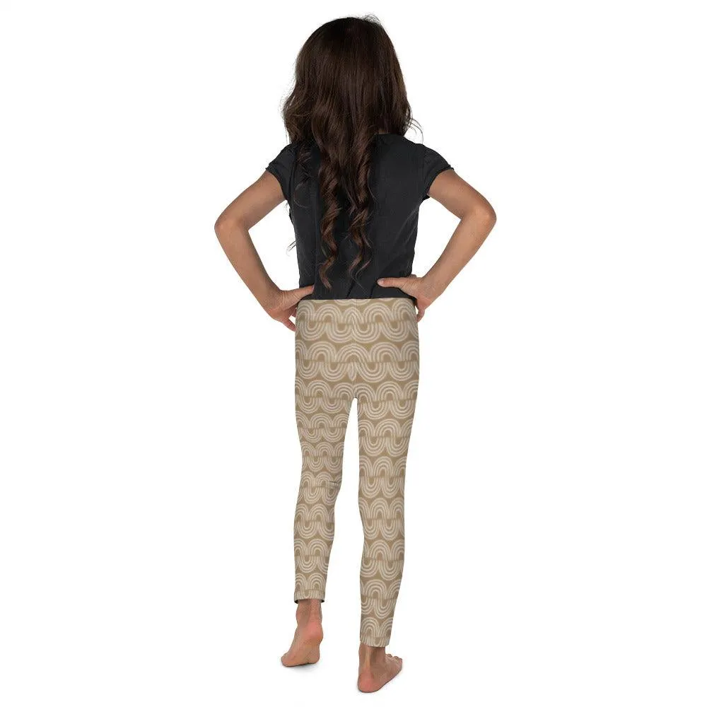 Brown Jungle Pattern Kid's Leggings