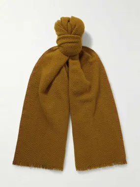 Camel cashmere scarf