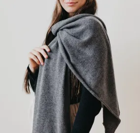 Cashmere Wrap - Charcoal
