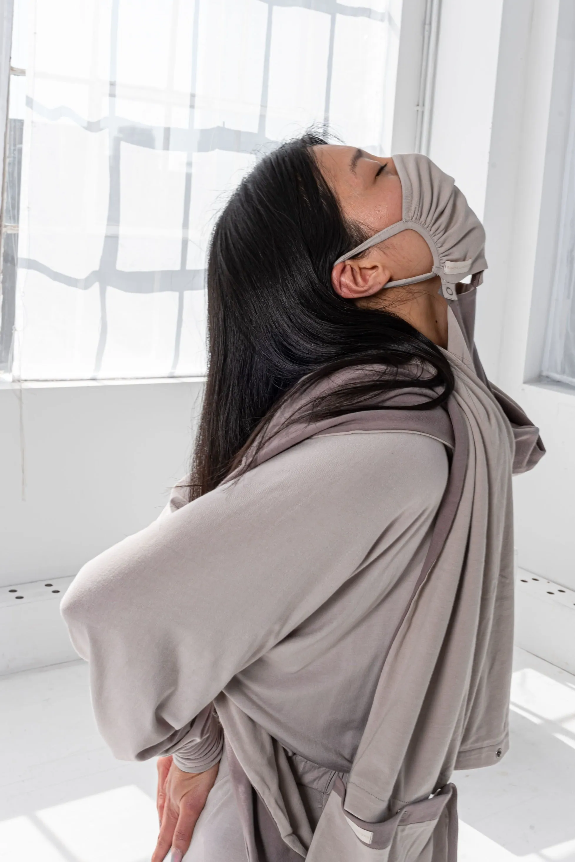 Christine Mammes Mask & Scarf with Snaps