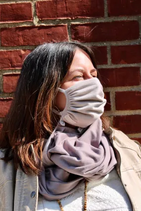 Christine Mammes Mask & Scarf with Snaps