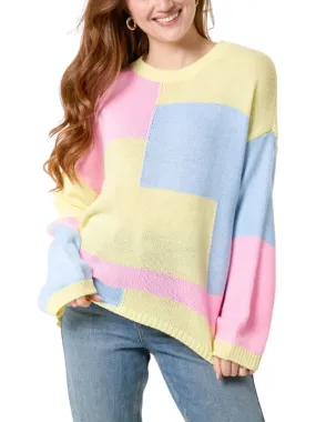 Colour Block Knit Jumper