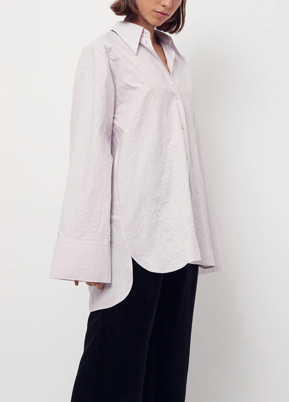 Crinkled Oversized Shirt