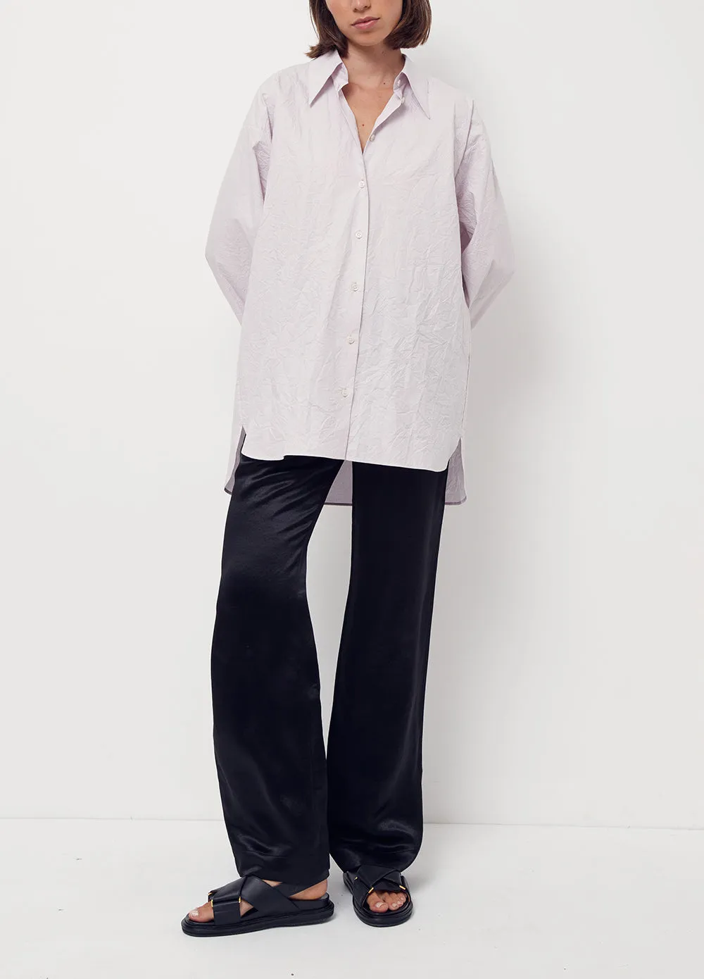 Crinkled Oversized Shirt