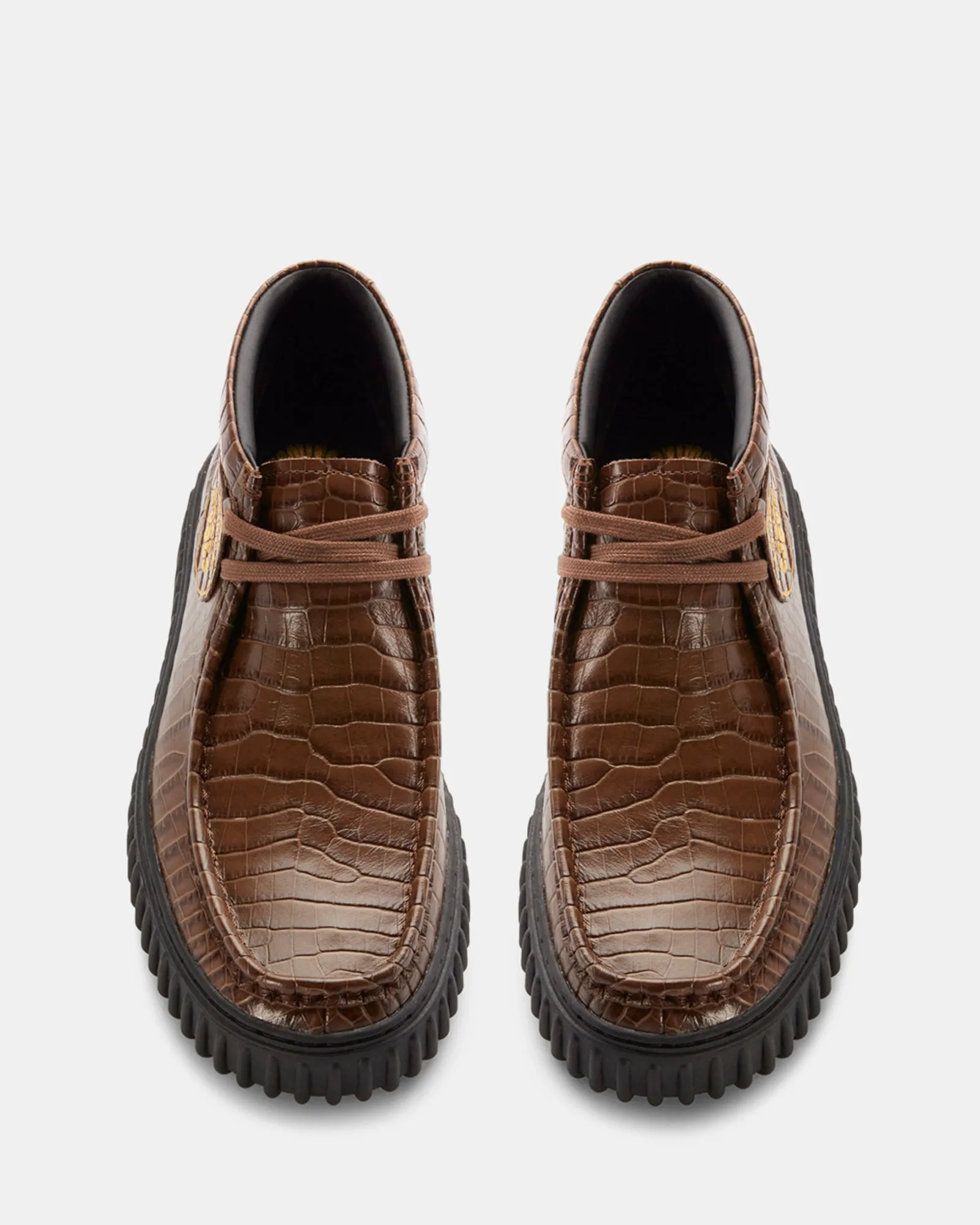Cur Torhill Hi Unisex Brown Croc Lea