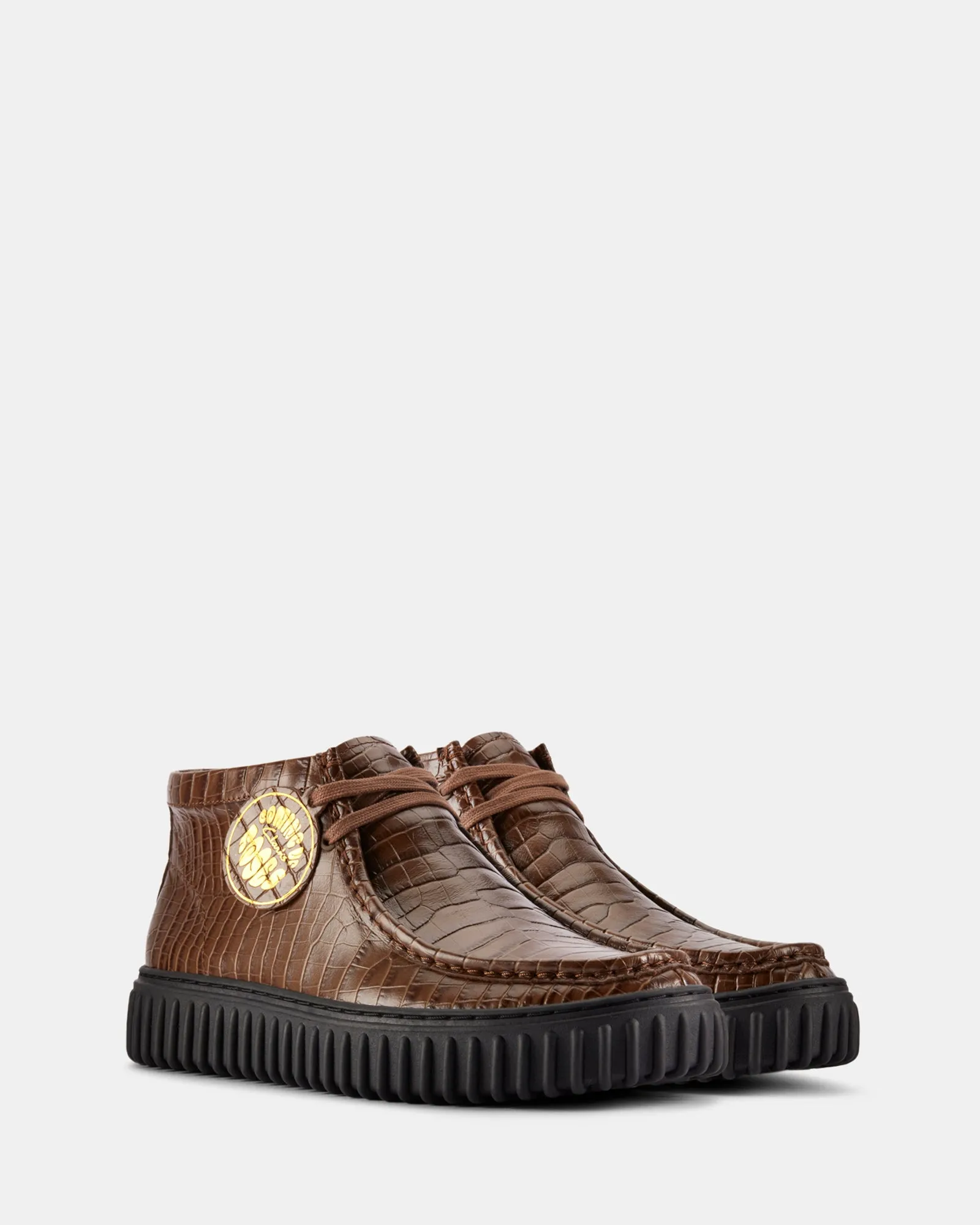 Cur Torhill Hi Unisex Brown Croc Lea