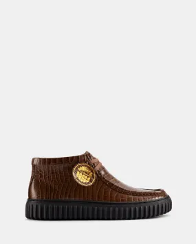Cur Torhill Hi Unisex Brown Croc Lea