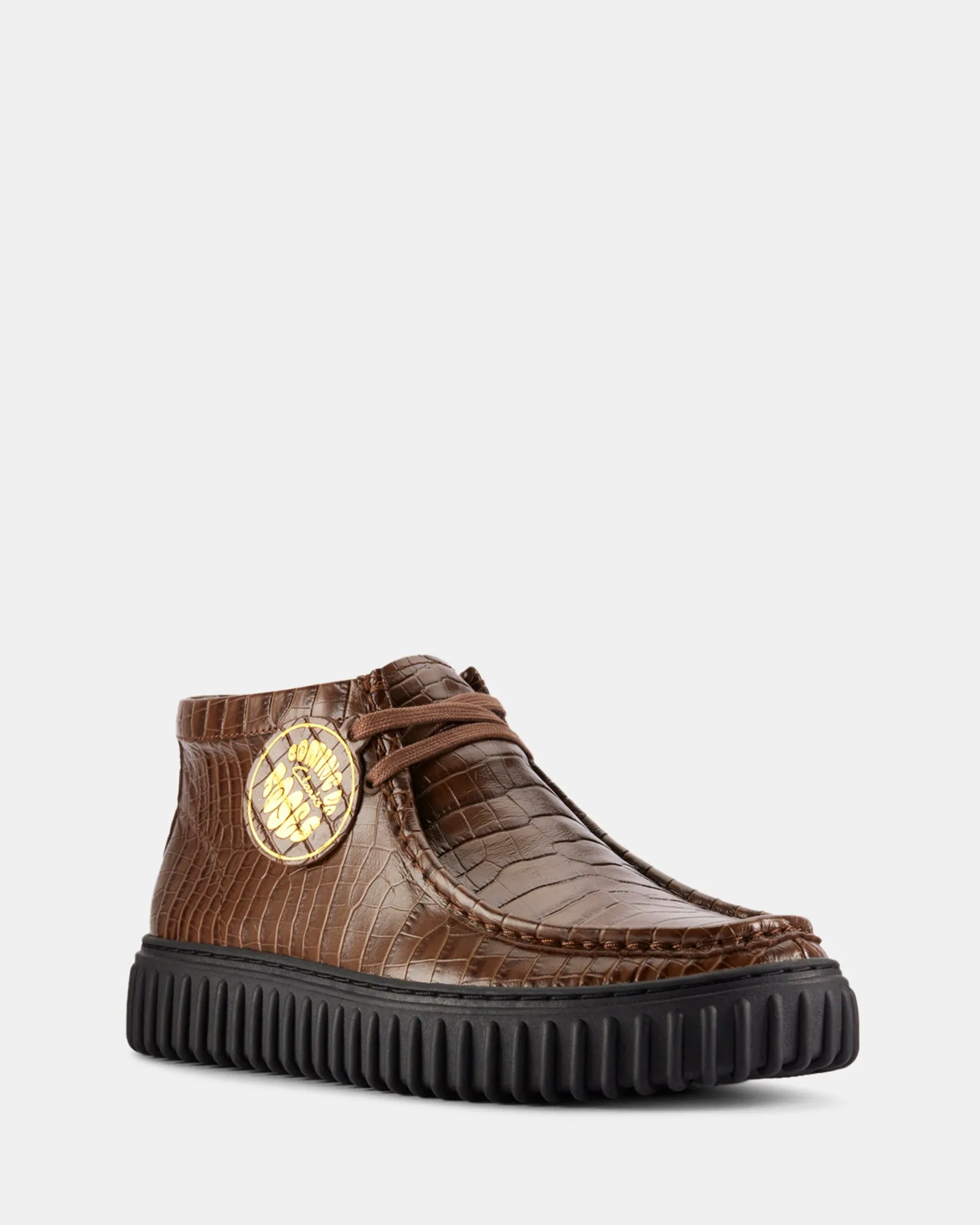 Cur Torhill Hi Unisex Brown Croc Lea