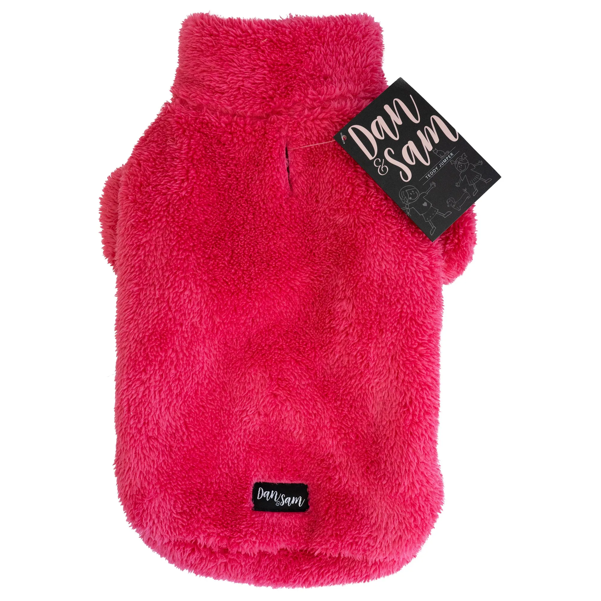 Dan & Sam - Teddy Jumper (Raspberry Sorbet) - 50cm