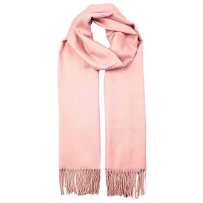 Dents Plain Pashmina Tassel Scarf - Pale Pink