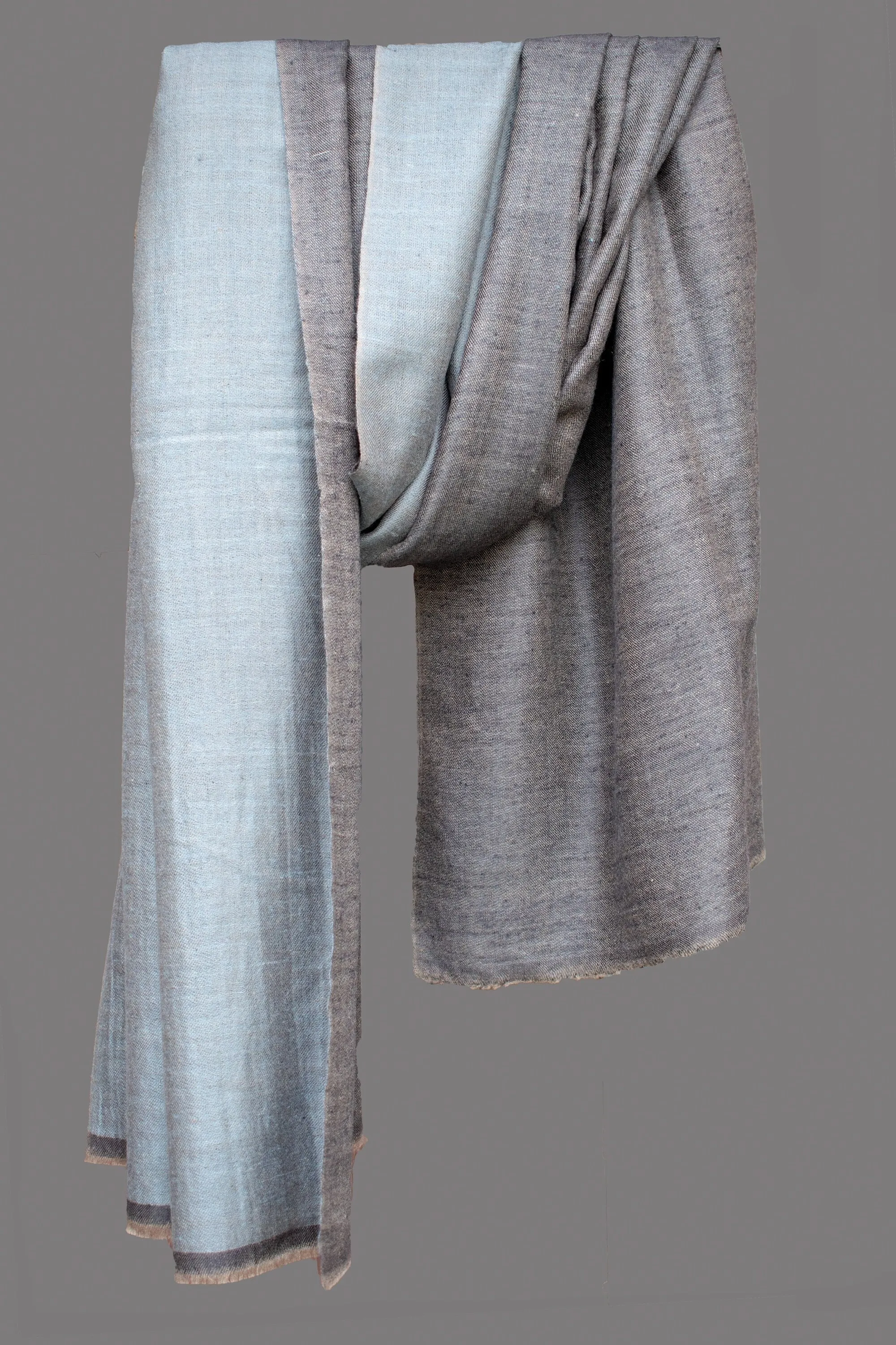 Dual Shade (Reversible) Pure Pashmina/Cashmere Scarf/Wrap, Hand Woven on Hand loom in Kashmir, Luxury, Masterpiece, Gift, King of Wool.
