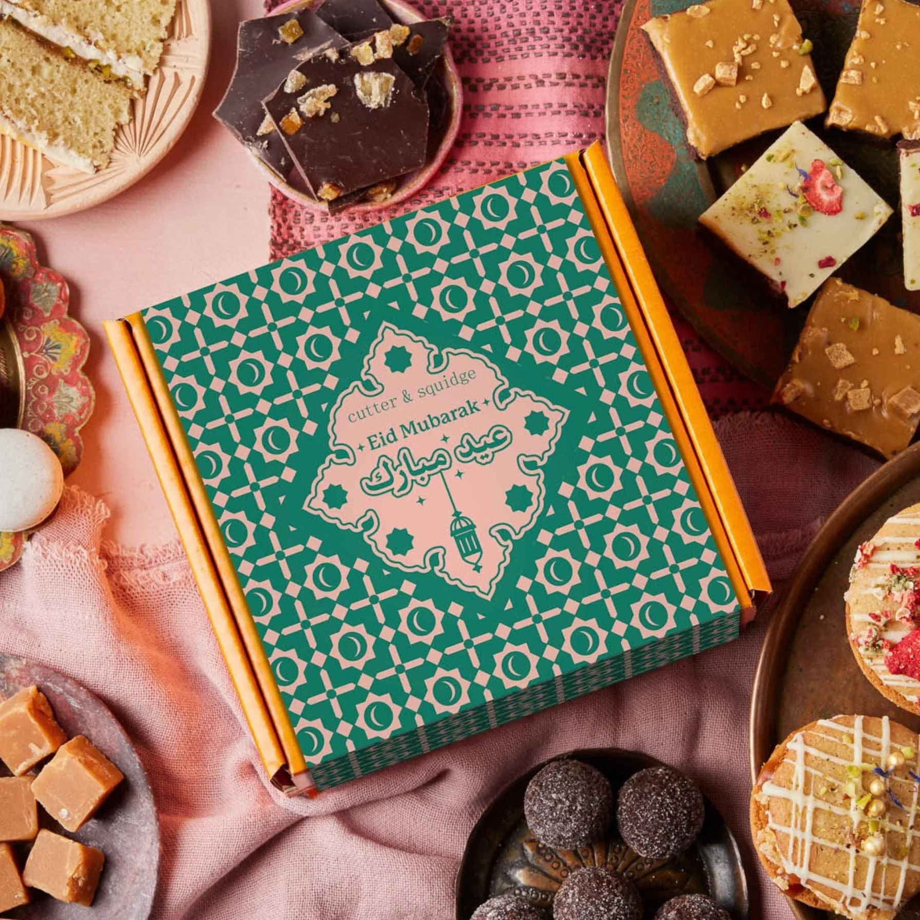 Eid Mubarak Mixed Cookies Gift Tin