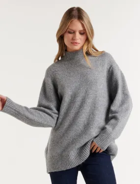 Ellery Stand Neck Knit Jumper