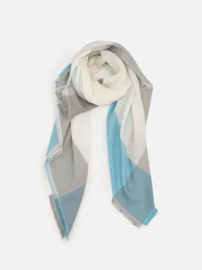 EP YAYING Cashmere Color-blocked Square Scarf