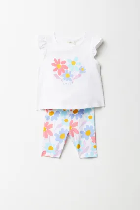 Floral  Leggings Set - Multi