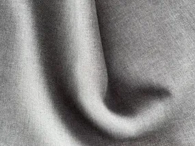 Heathered Pewter Grey Stretch Wool