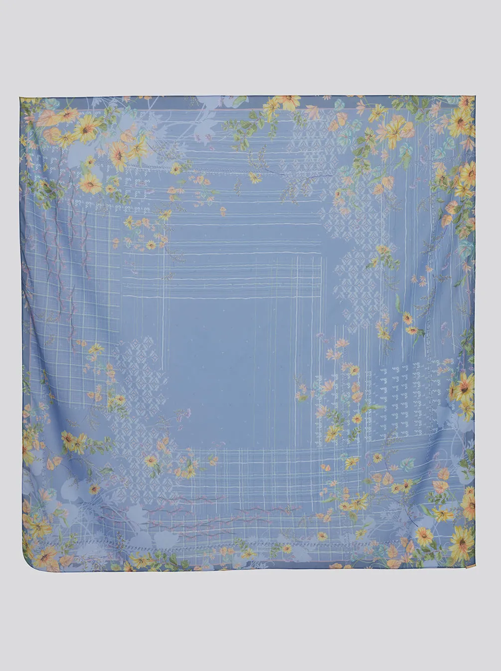 IMMAR SIGNATURE SCARF PRUSSIAN