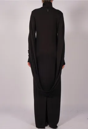 Jersey Dress Maxi with Single Sleeve