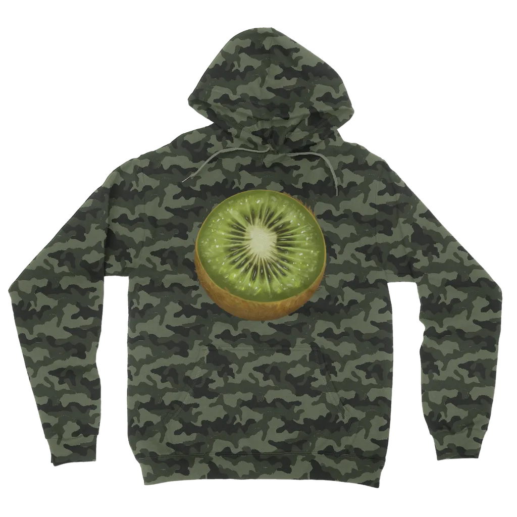 Kiwi Camouflage Adult Hoodie