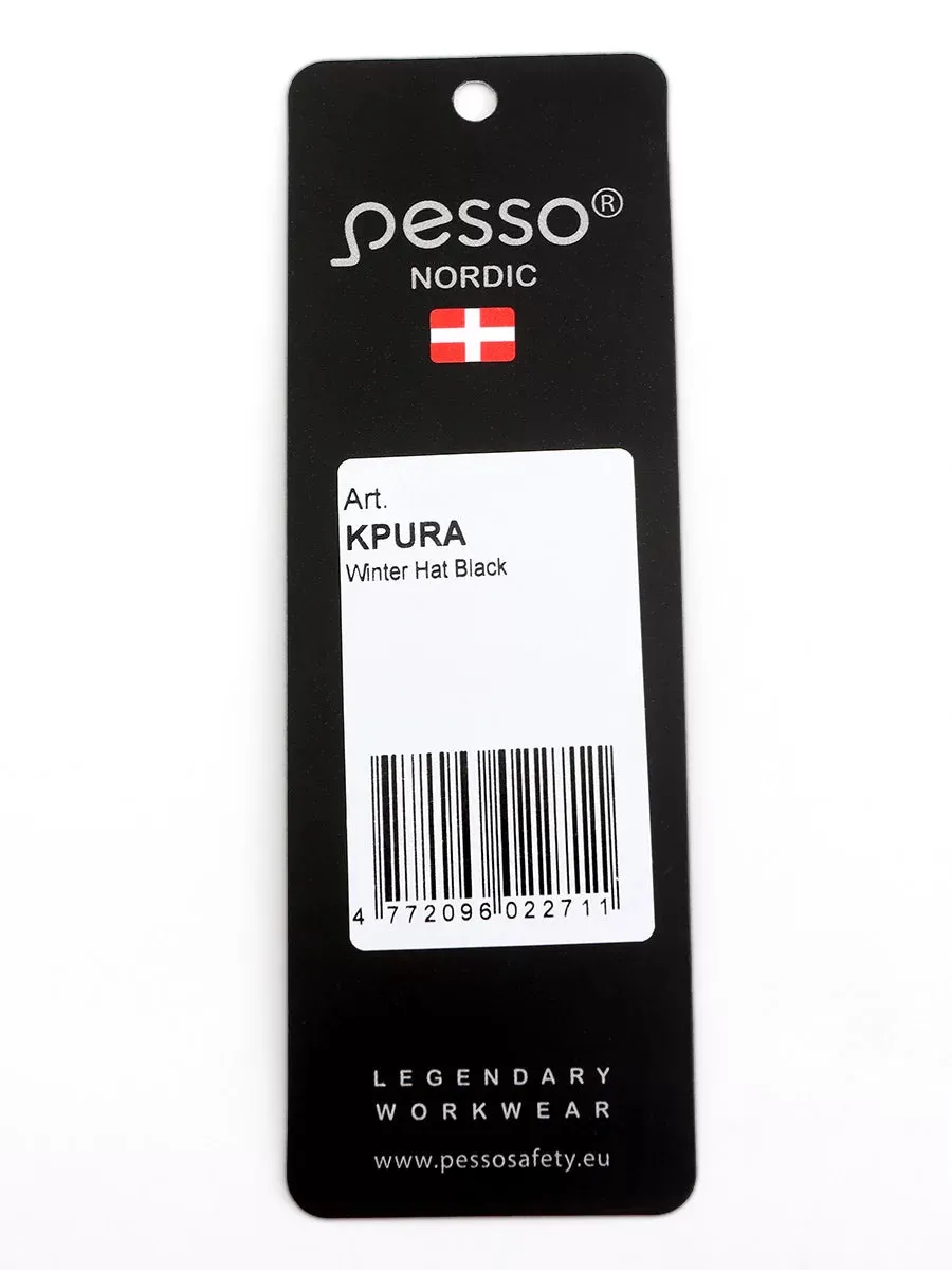 KPURA, WINTER MERINO HAT PESSO KPURA, BLACK