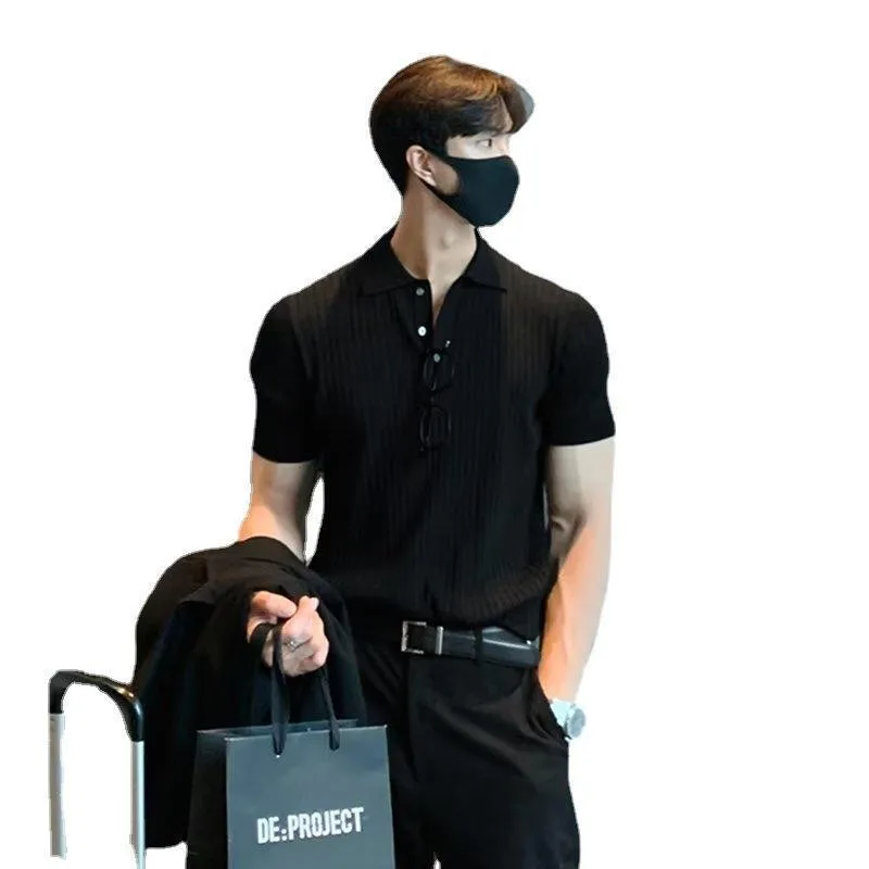 Lapel Polo Shirt Men's Fashion Brand Casual Summer