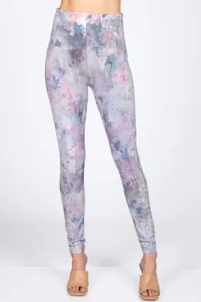 Lilac Harlequin Printed Leggings