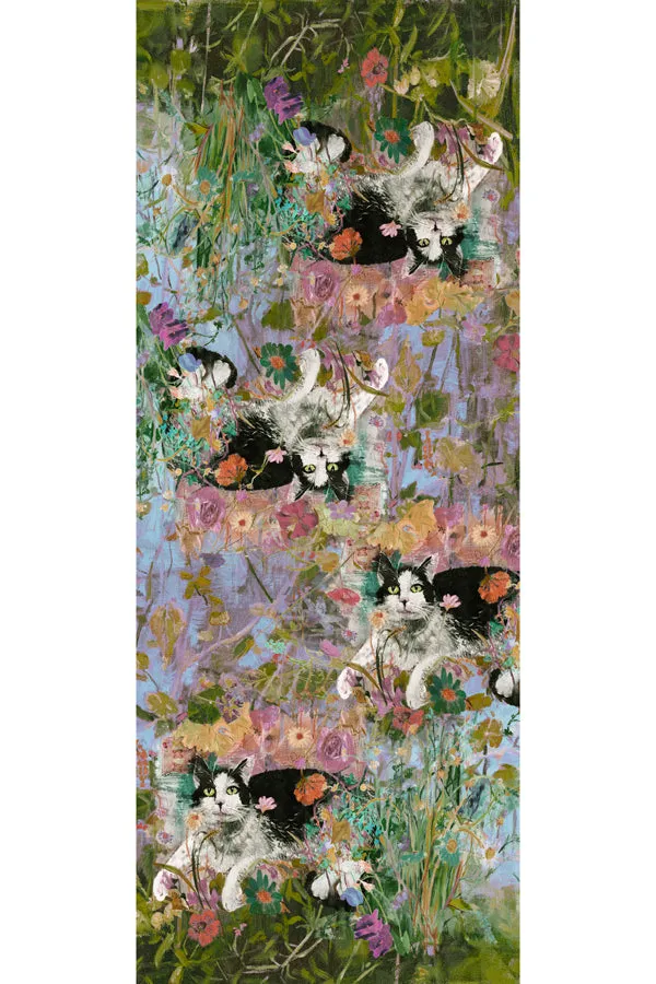 Maisie in the Garden Wool Cashmere Scarf