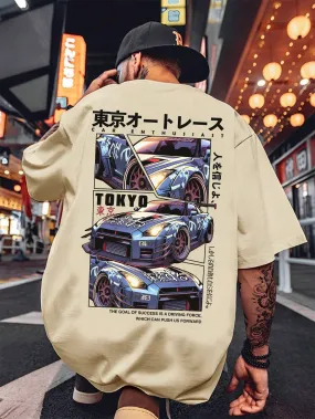 Manfinity Dauomo Men Simple Printed Round Neck Short Sleeve Summer T-Shirt For Daily Wear