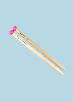 Maple Straight Knitting Needles Size US19 15 mm