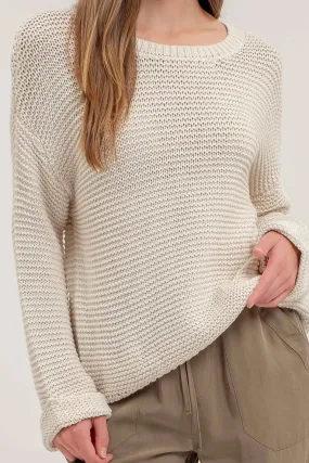 Marianne Crewneck Cuffed Sweater