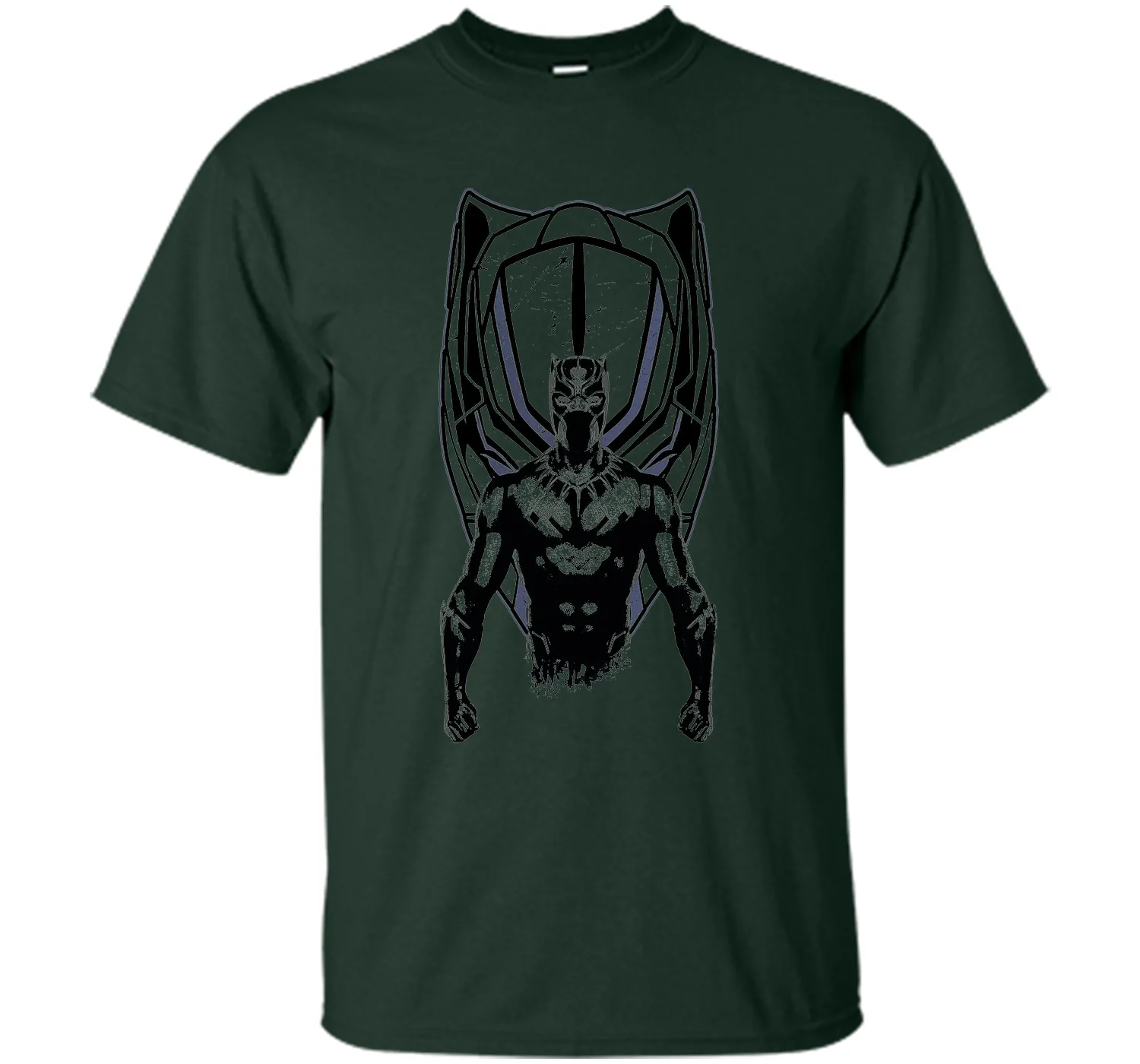 Marvel Black Panther Mask Black Graphic T-Shirt