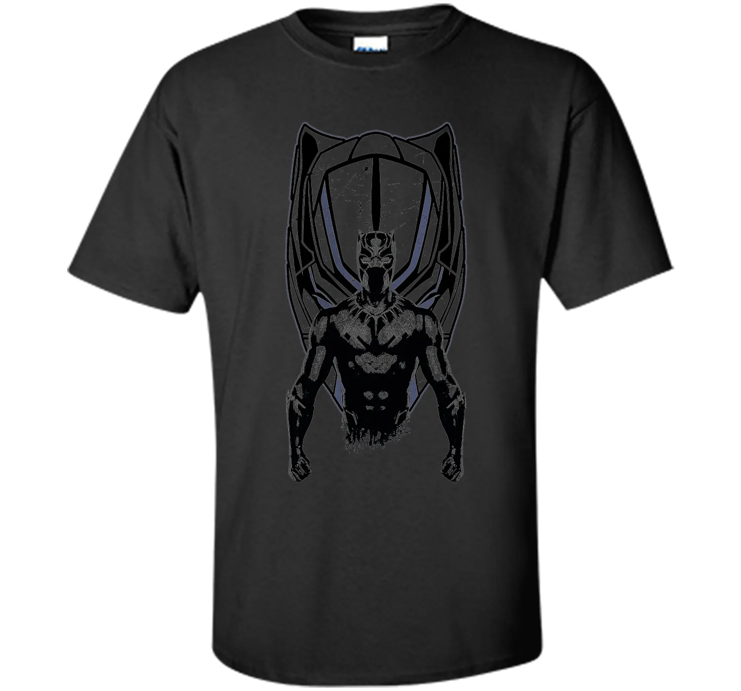 Marvel Black Panther Mask Black Graphic T-Shirt