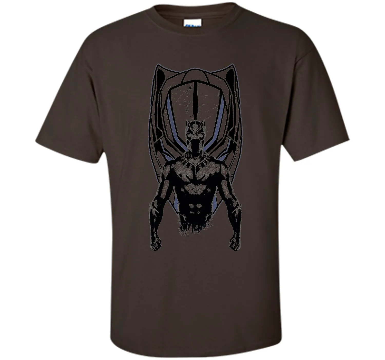 Marvel Black Panther Mask Black Graphic T-Shirt
