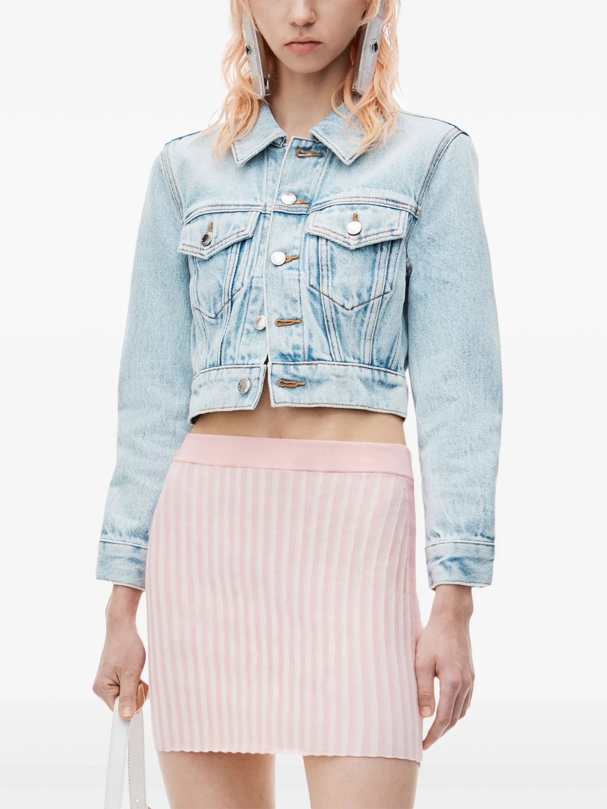 Mini Skirt In Rib-Knit