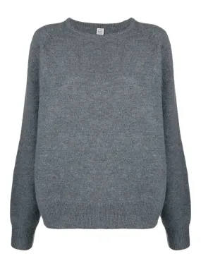 Mélange-knit jumper