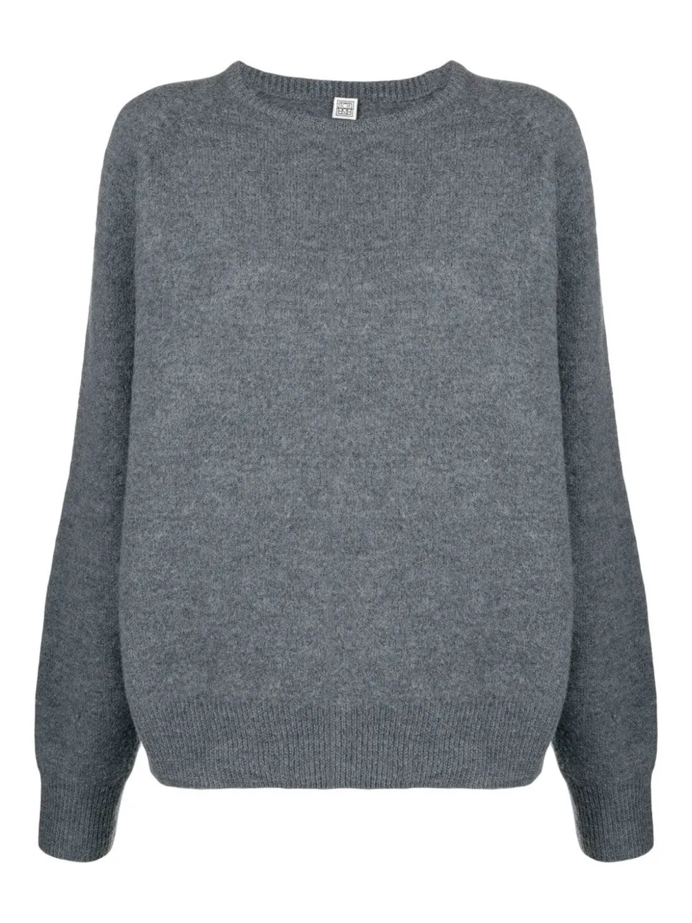 Mélange-knit jumper