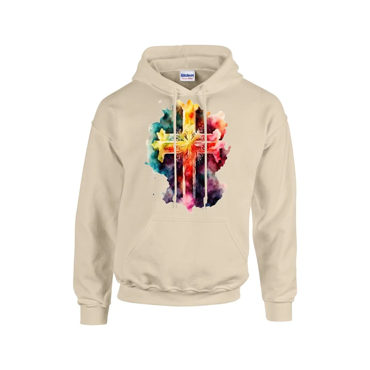 MULTI COLOR CROSS Hoodie For The USA |Gildan 18500