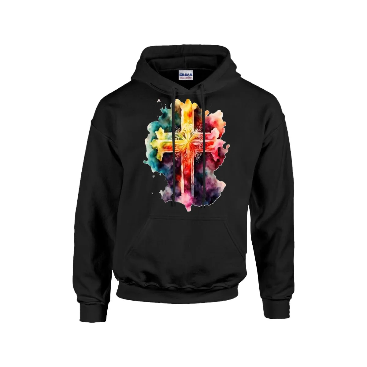 MULTI COLOR CROSS Hoodie For The USA |Gildan 18500