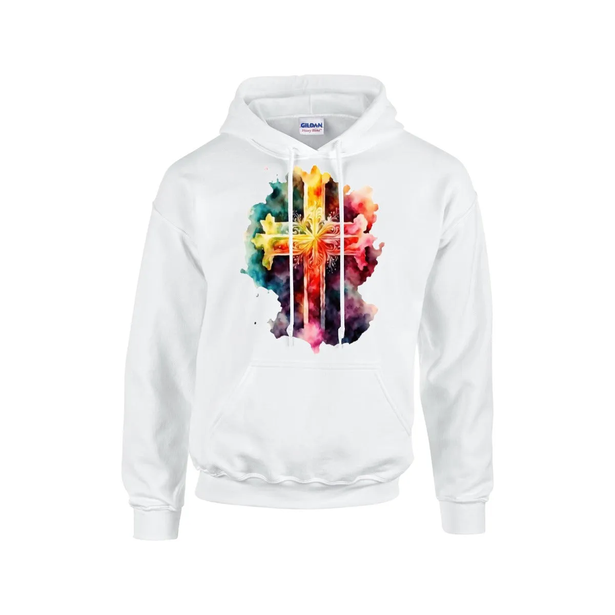MULTI COLOR CROSS Hoodie For The USA |Gildan 18500