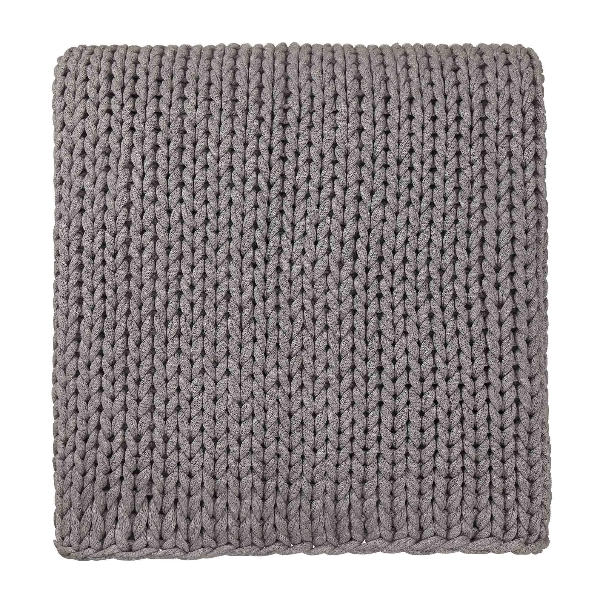 Neiva Cotton Blanket [Light grey melange]