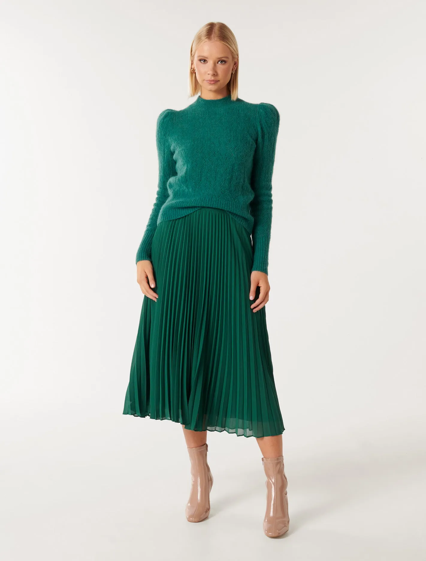 Nola Puff Sleeve Knit Jumper