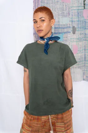Palm Spring T. Organic/Recycled Cotton Deep Dye Olive Army